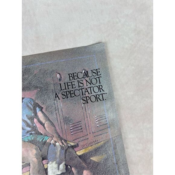 Vintage 1986 Reebok Because Life Is Not A Spectator Sport Paper Print Ad - Picture 4 of 6